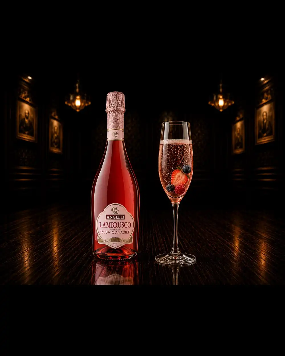 Lambrusco roze demi-dulce